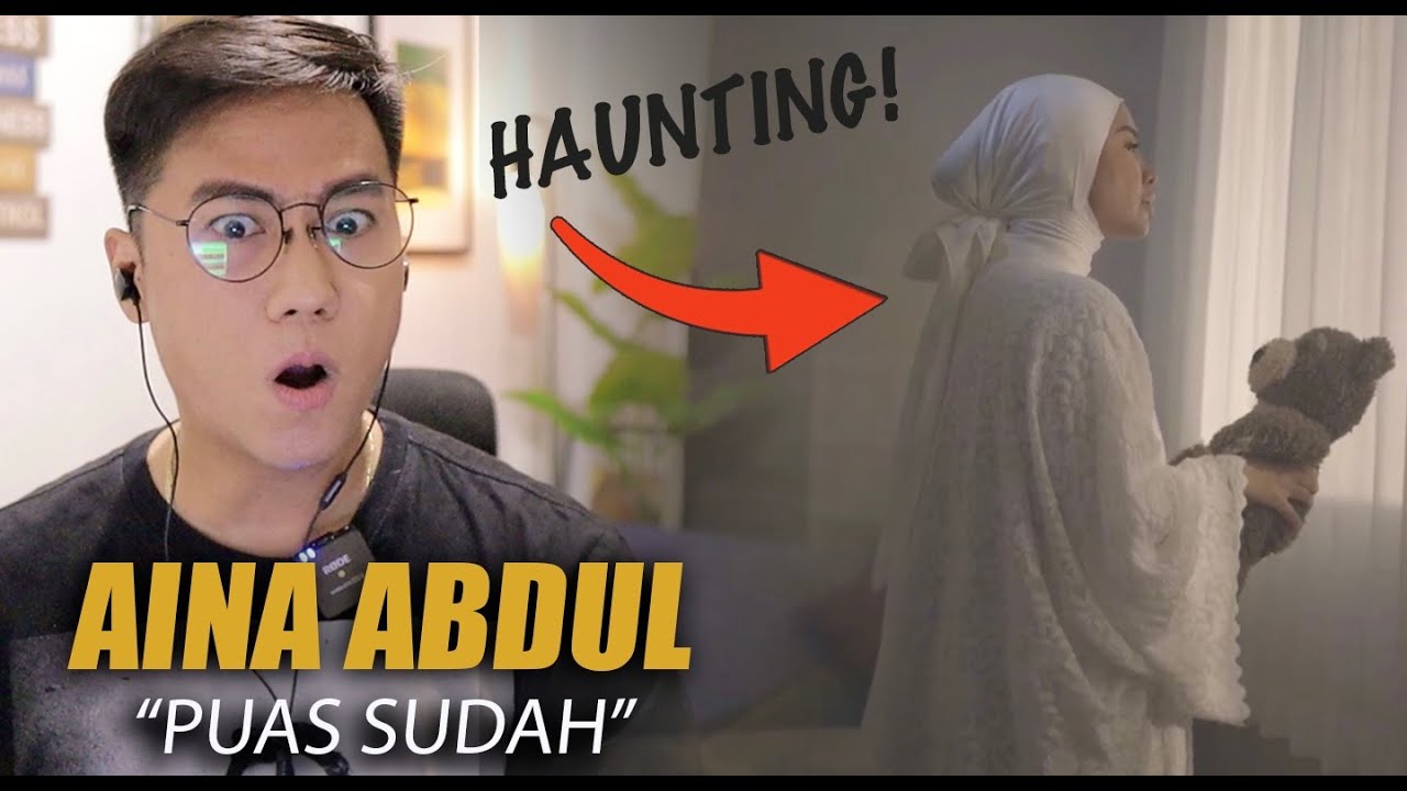 Aina Abdul - Puas Sudah (Official Music Video) | SINGER REACTION