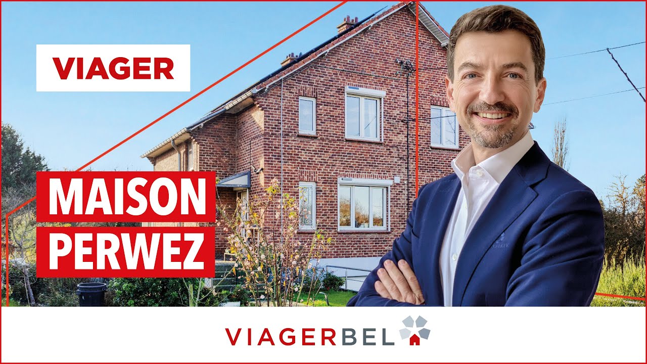 VIAGER : Maison 3 ch., 3 façades, garage, jardin Perwez - Viagerbel Bruxelles