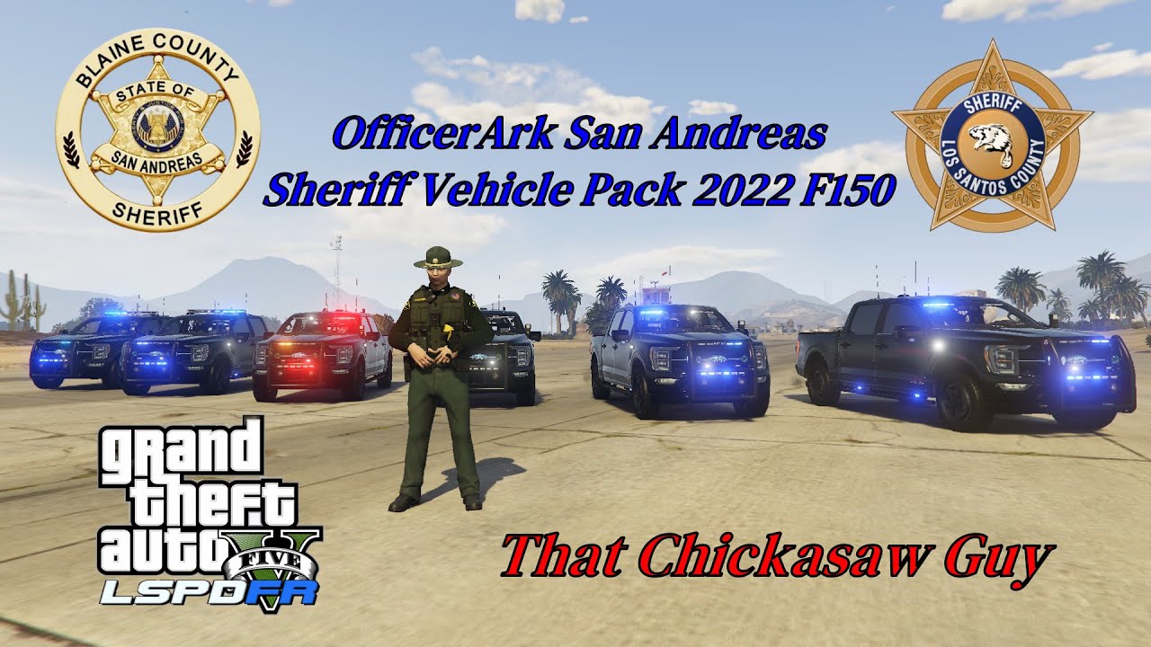 OfficerArk Sheriff Pack!! 2022 F150 ELS |#LSPDFR | #GTAV | #GTAVMOD | SHERIFFROLEPLAY | #ELS |