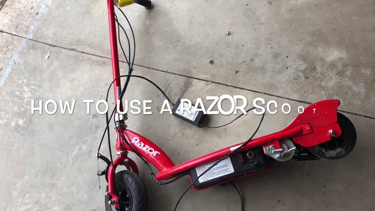 How to use A razor scooter Not Working