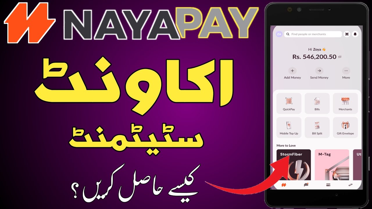 NayaPay account ki statement kaise download kare | Payment Guide