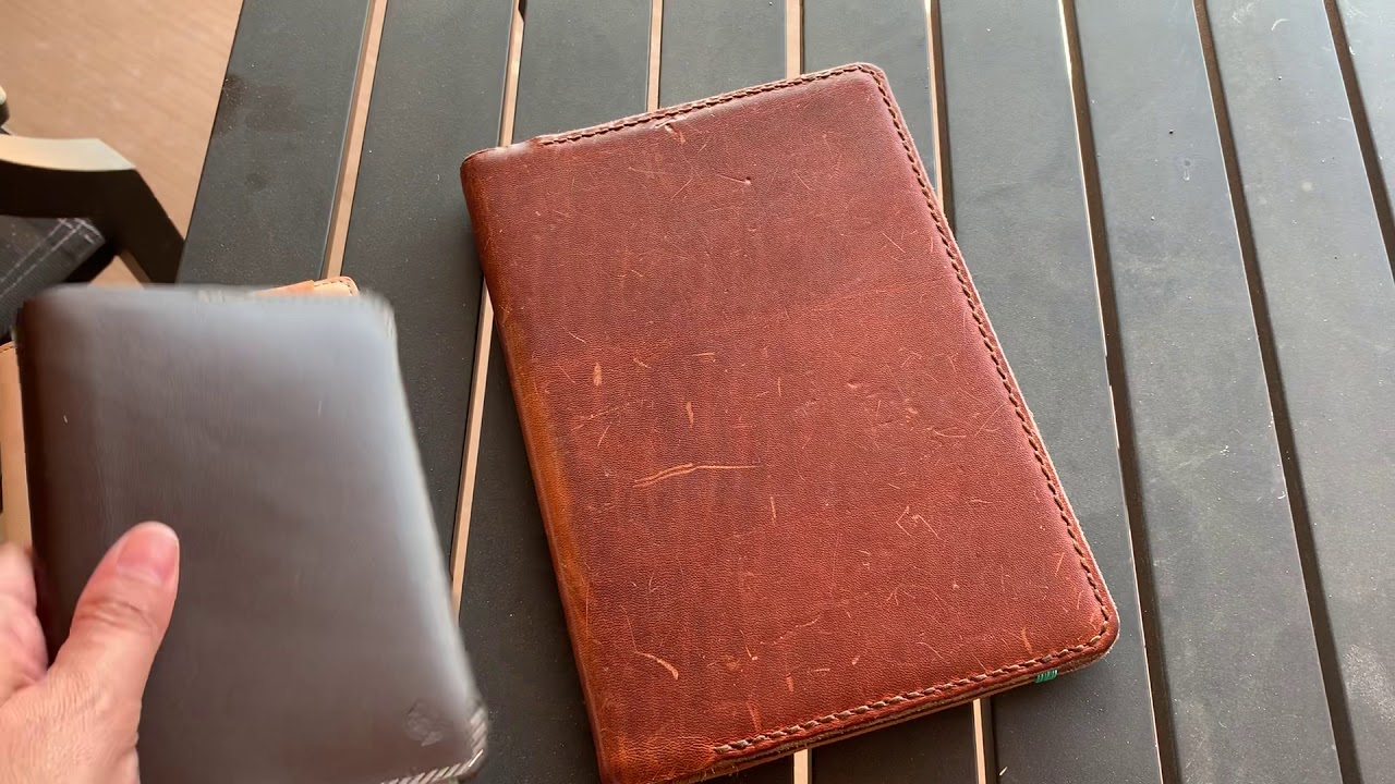 Nanami Cafe Notes B6 Slim with Gfeller Cover Compared to A5 & Field Notes Sizes