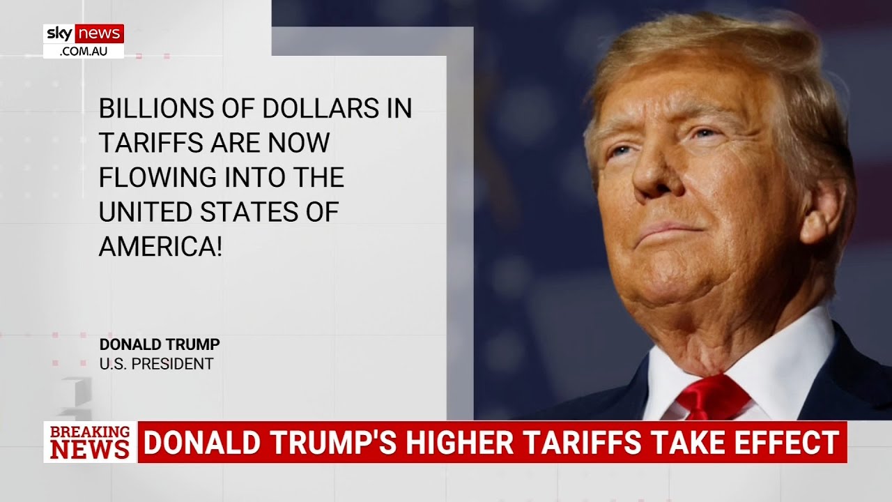 Donald Trump&rsquo;s higher tariffs take effect in the US