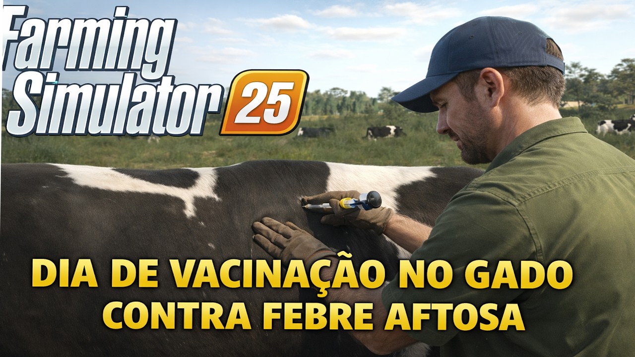 AGRONORTE DIA DE CUIDAR DA SAUDE DAS VACAS FARMING SIMULATOR 25 #agronorte  #febreaftosa #fs25
