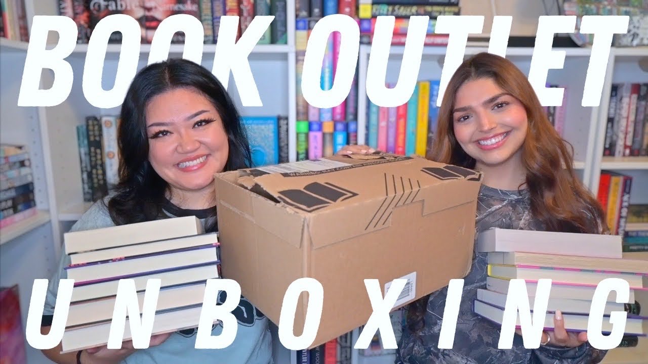 book outlet unboxing 📦 fiction sale haul 📚✨
