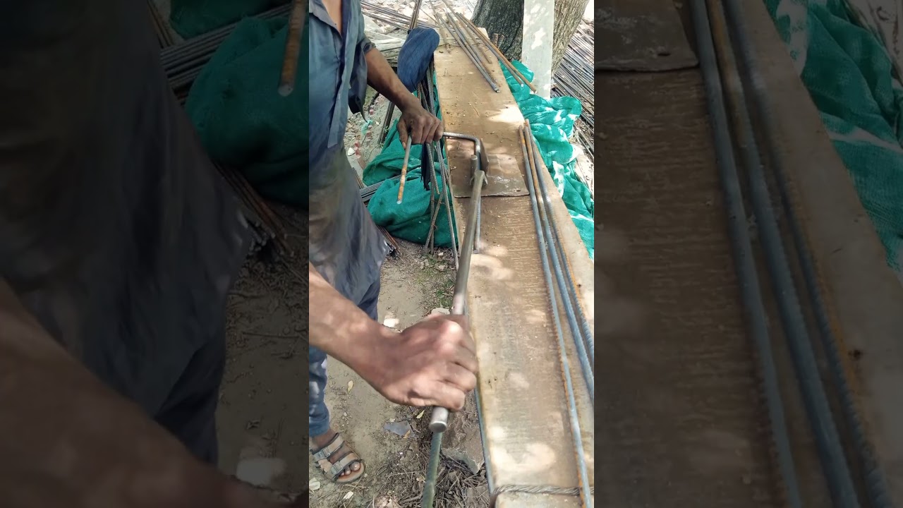 The way to make Rings for Columns and Beams #Construction #Concrete #steelwork