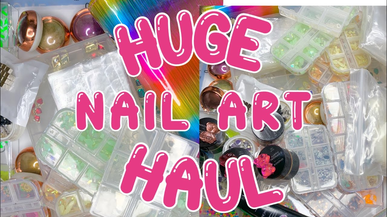 MASSIVE NAIL ART HAUL - Nail art and decoration haul #nailhaul #nailarthaul