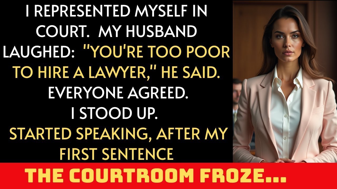 My husband laughed when he saw me representing myself in court. But his smile didn't last long......