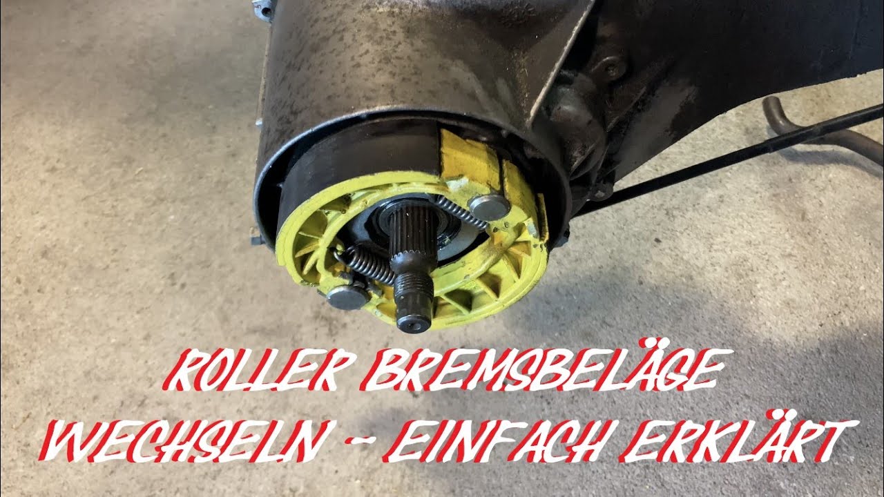 Roller Trommelbremse- Bremsbeläge/-backen wechseln Malossi - Piaggio/Gilera/Minarelli/China/Sym uvm.