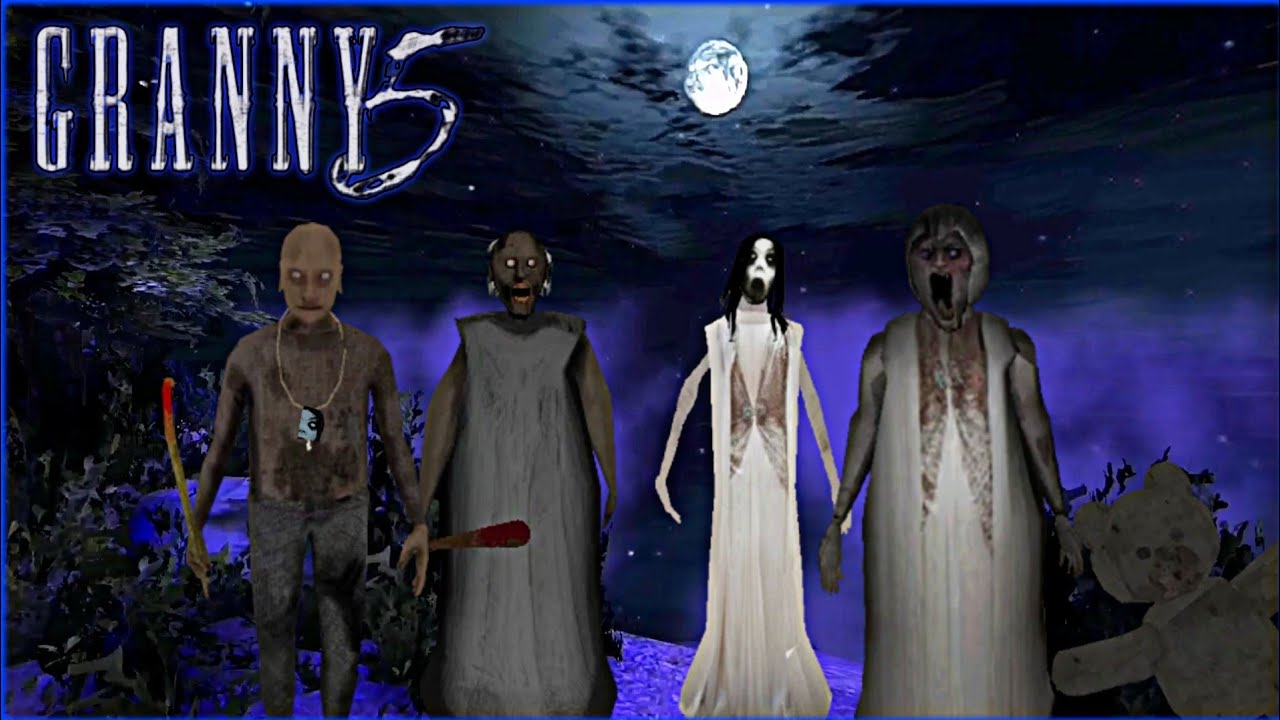 تختيم لعبة جراني الجزء الخامس مع الجد والجدة غراني وسليندرينا 😱 granny 5 Gameplay slendrina scary