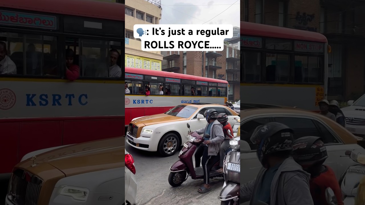 ROLLS ROYCE in Bangalore Traffic!