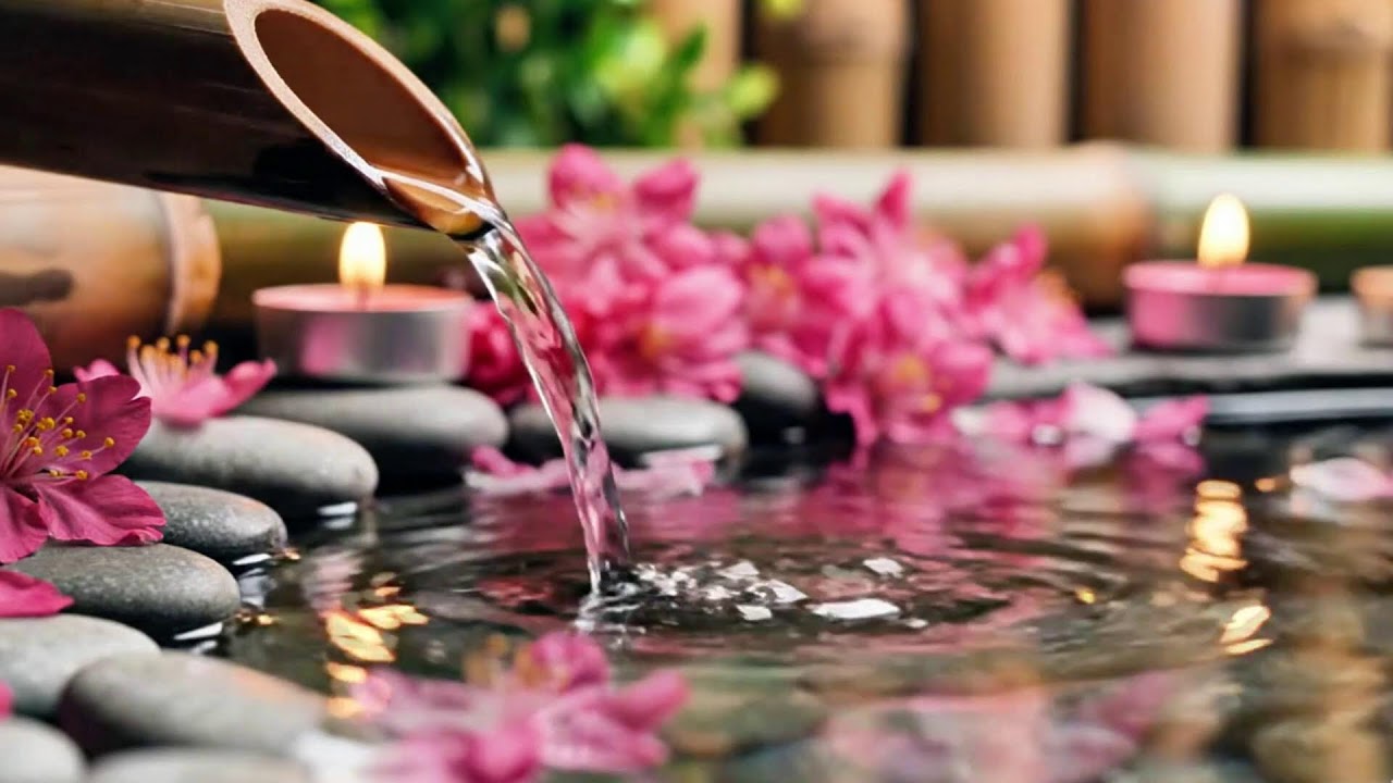 Relaxing Sleep Music 🌿Bamboo Water Fountain & Nature Sounds, Soothing Spa Piano Music, Stress Relief