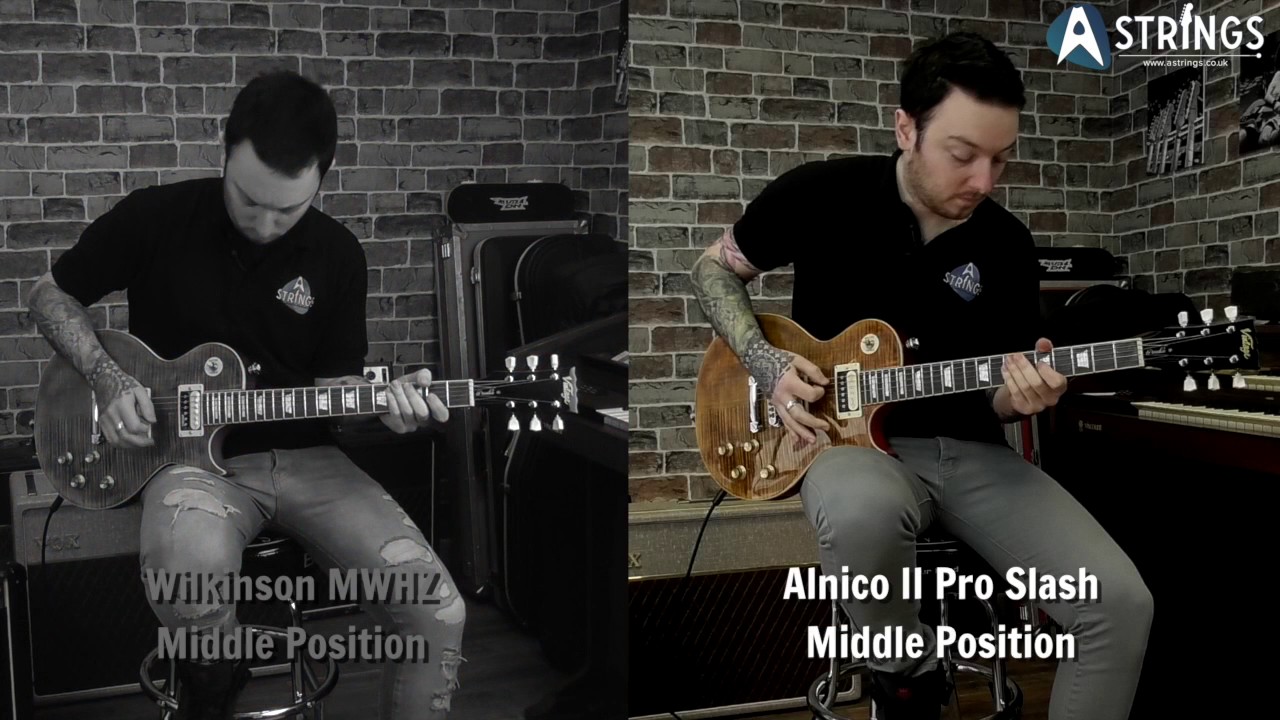 Замена и сравнение звукоснимателей хамбакера — Wilkinson MWHZ / Seymour Duncan Slash Alnico II