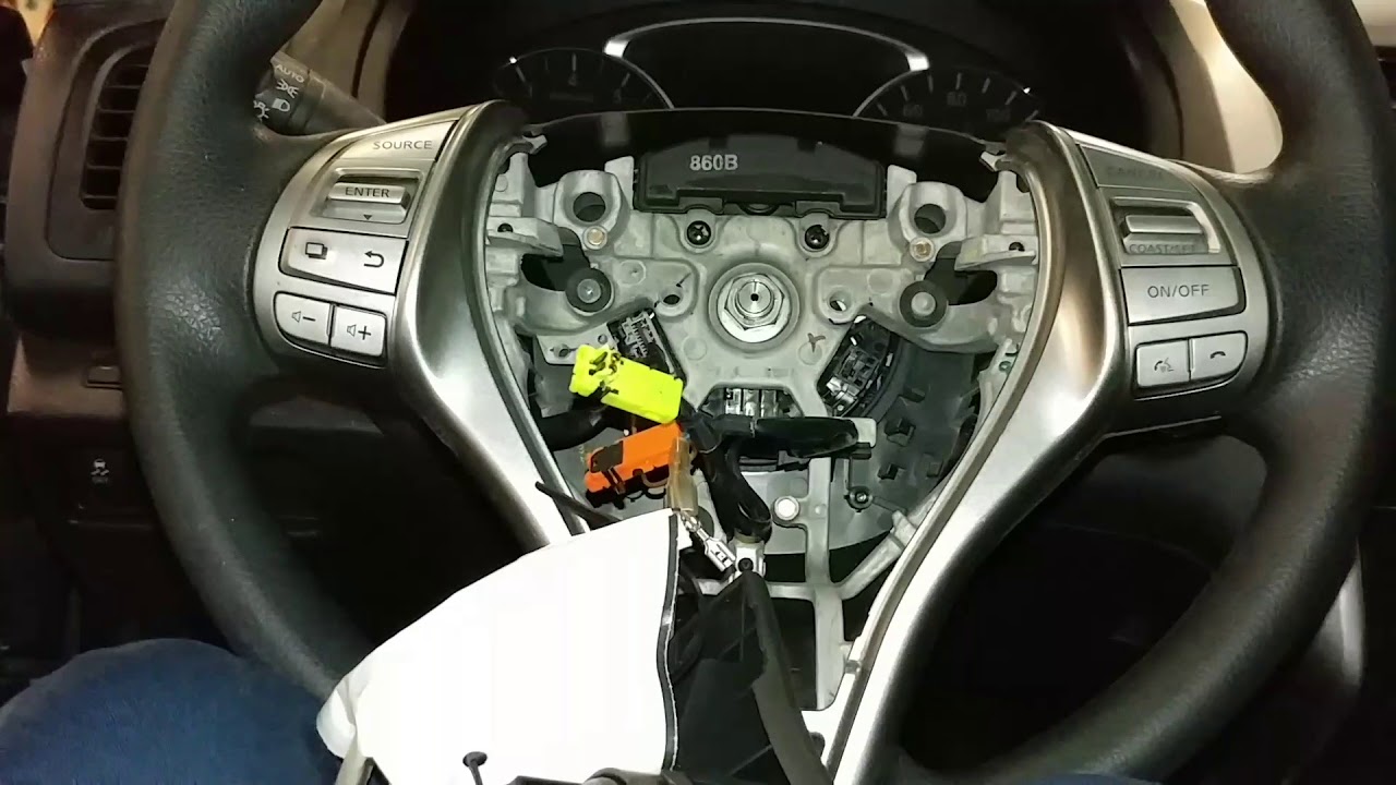 Nissan altima steering wheel air bag replacement