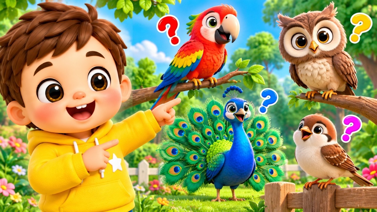 Guess the Bird Names | Fun Bird Quiz for Kids & Toddlers | Luma Learns