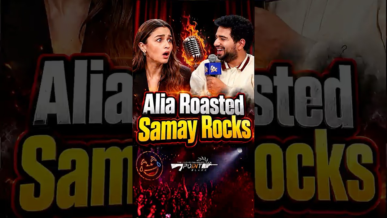 Samay Raina Roasts Alia | Alia's Face After Samay's Comment Says It All 😳 #roast #aliabhatt #shorts