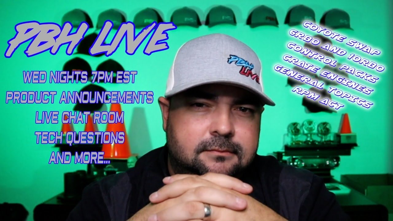 PBH Live Episode #49 Coyote Swap Tech, Oil Pan Conversion, New Oil Pressure Sender Adapter