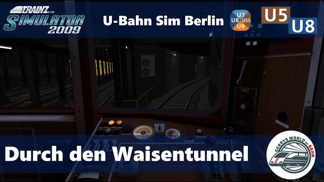 Durch den Waisentunnel | TRS2009 | U-Bahn Sim Berlin | U5/U8 | Baureihe D