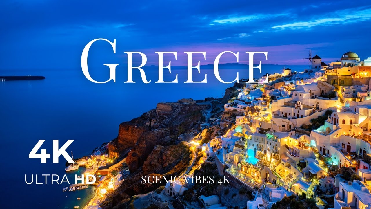 Greece in 4K 🇬🇷 | Most Beautiful Islands & Relaxing Music