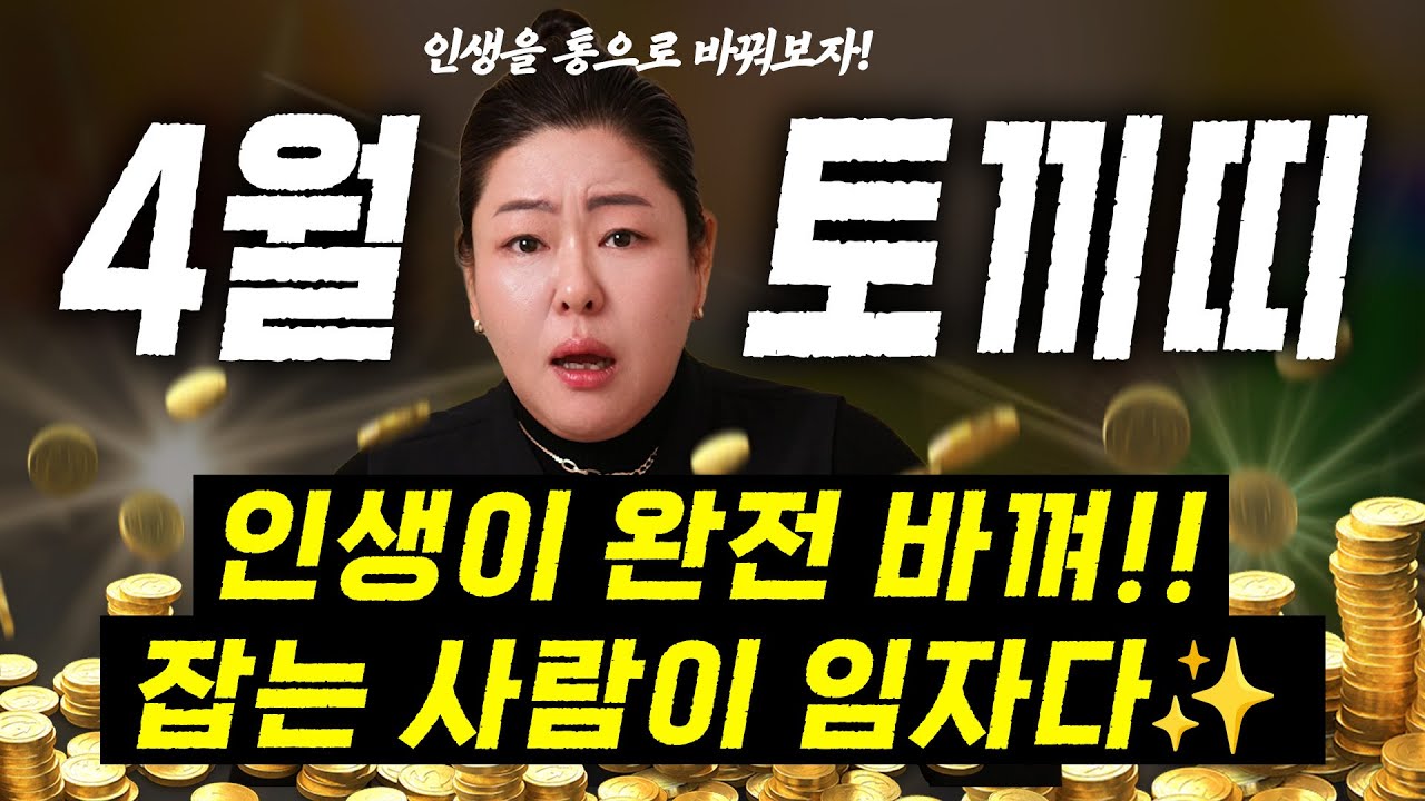 2026년 병오년 4월 토끼띠운세 ✨운명이 바뀔 기회가 왔다! 이 기회 잡는 사람이 돈을 쓸어 담아! 💸🔥