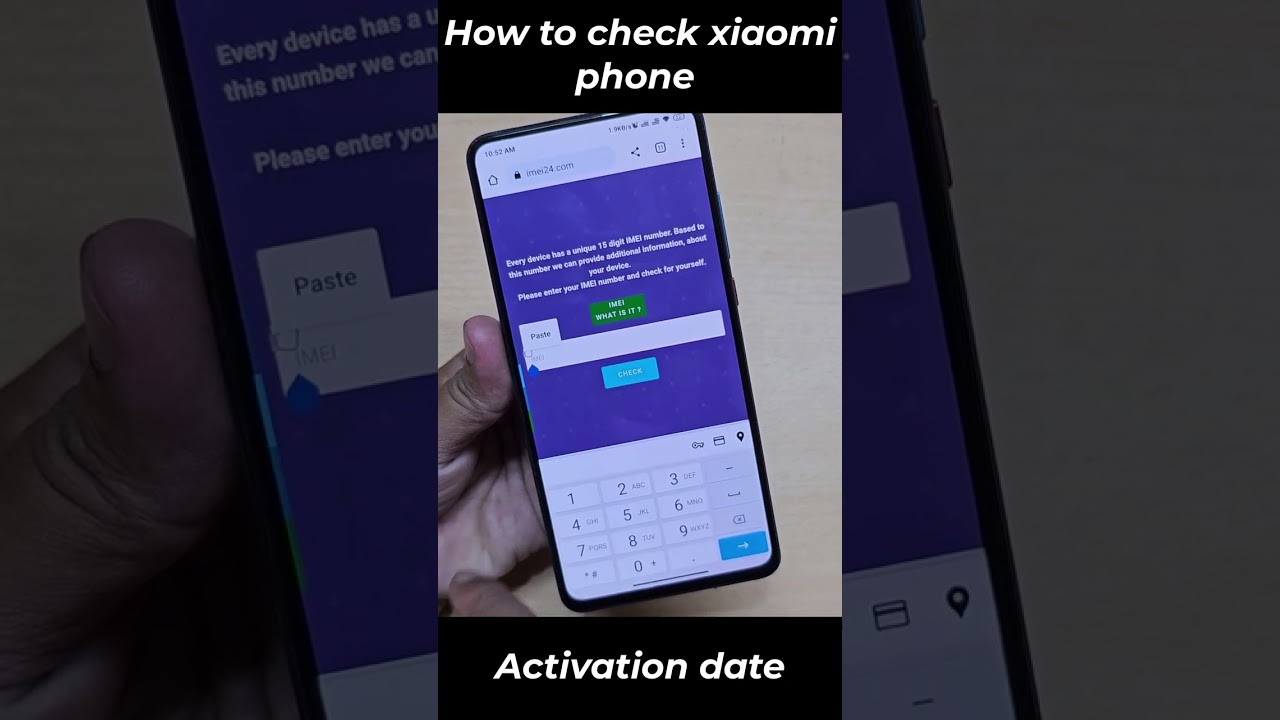 How to check xiaomi phone activation date
