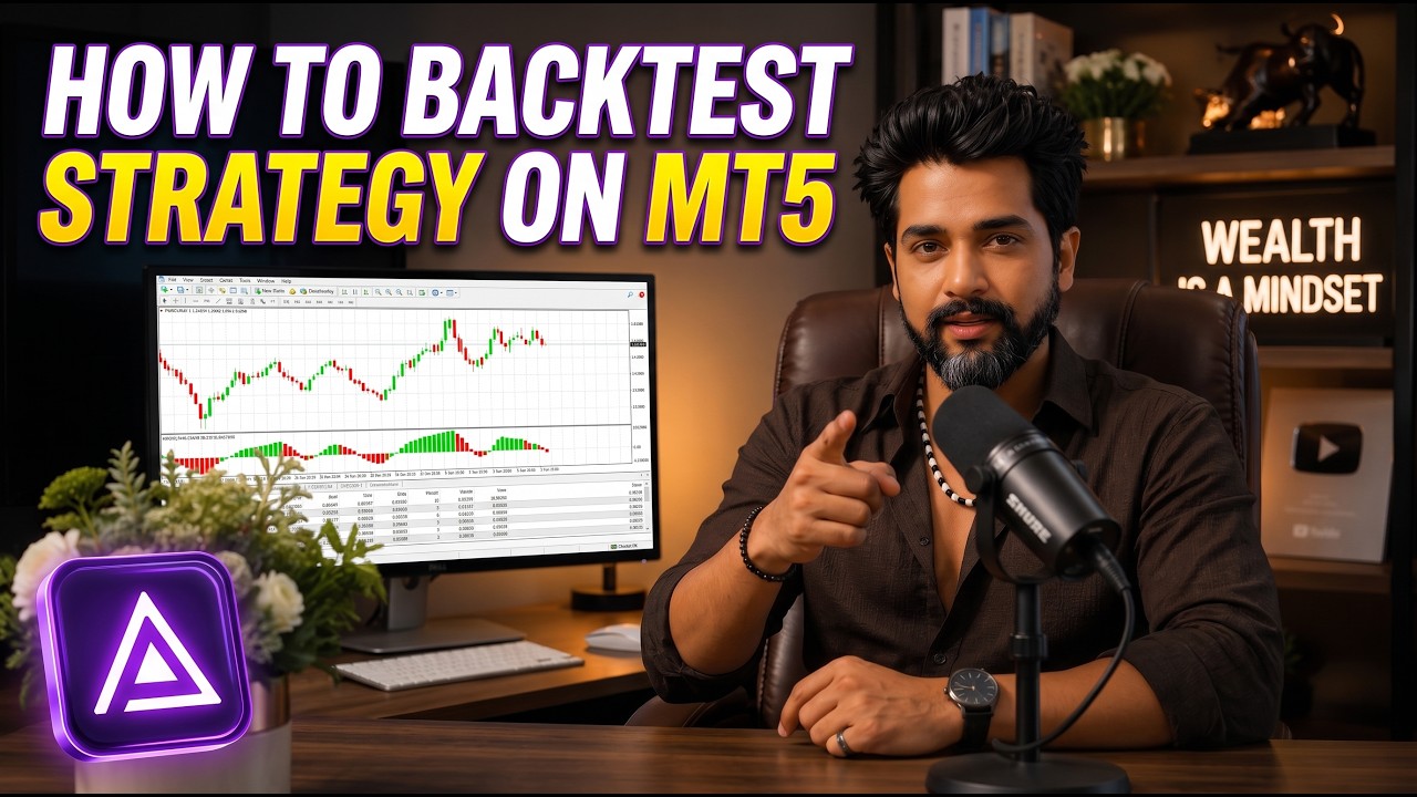 How to Backtest Any Trading Strategy on MT5 | Complete MT5 Strategy Tester Tutorial (Hindi)