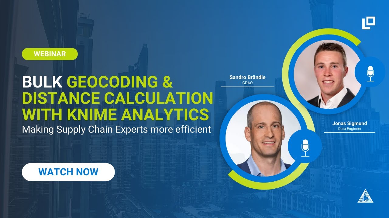 Bulk Geocoding & Distance Calculation with KNIME Analytics ︱ Webinar
