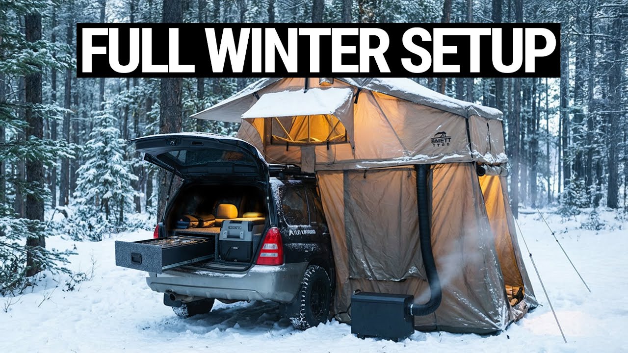 My Full Subaru Winter Camping Setup for Solo Car Camping
