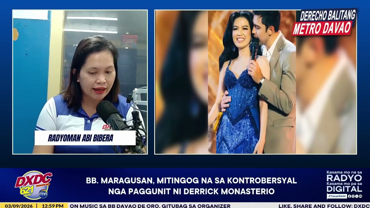 BB. MARAGUSAN, MITINGOG NA SA KONTROBERSYAL NGA PAGGUNIT NI DERRICK MONASTERIO