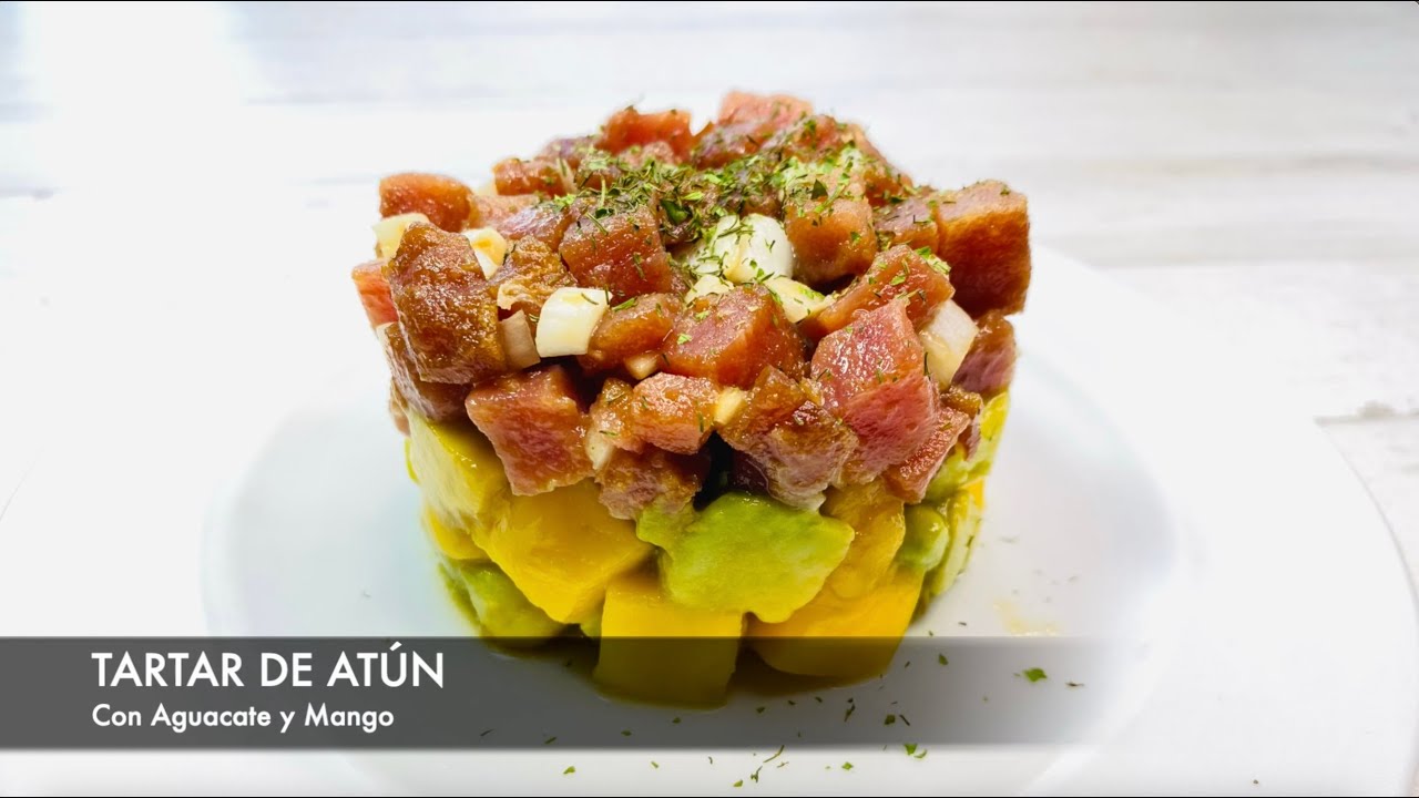 (RECETA) TARTAR de ATÚN con AGUACATE y MANGO