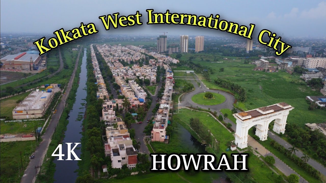 Kolkata West International City// Howrah //Near Santragachi//4k drone view