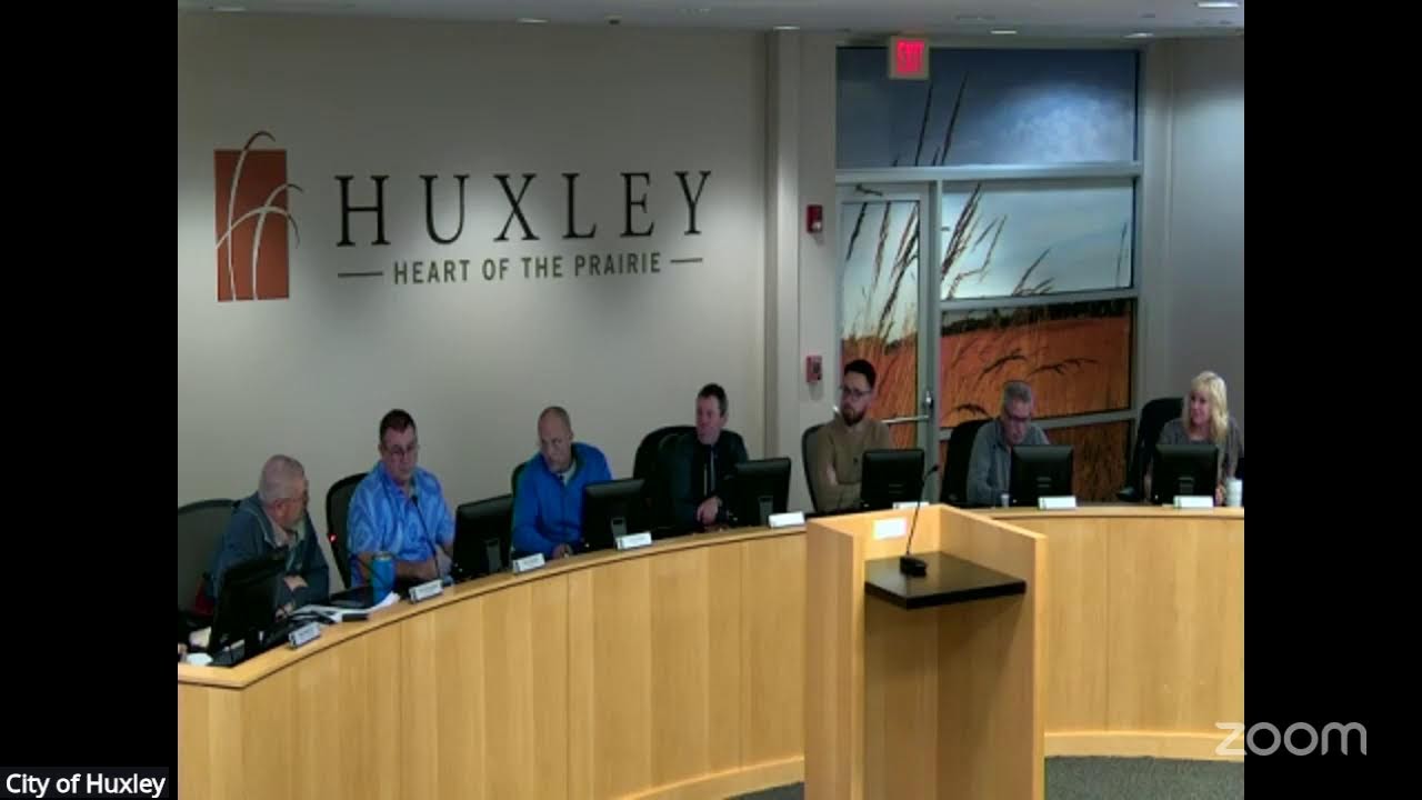 Huxley City Council 01.13.26