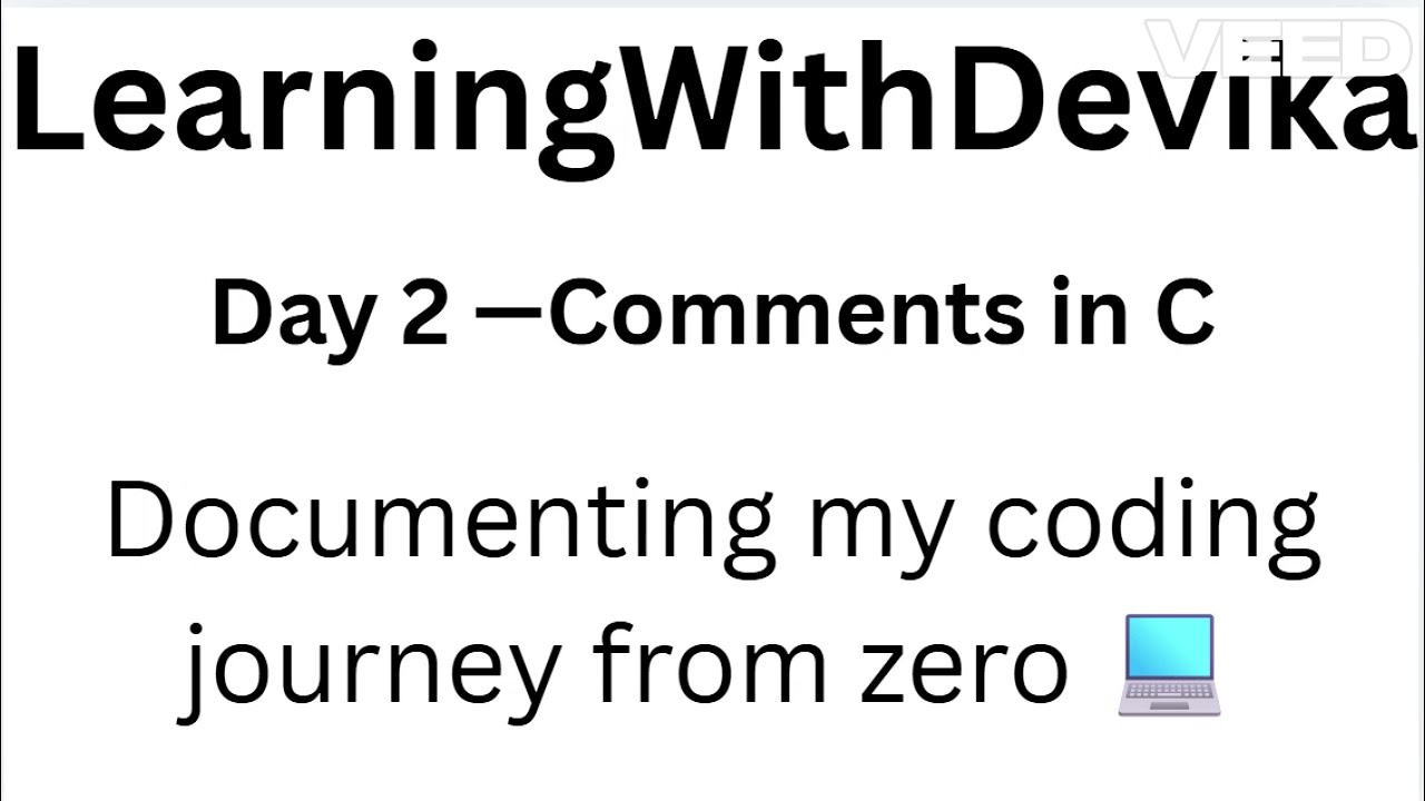 Day 2 – Comments in C | Single line & Multi line | C Programming for Beginners