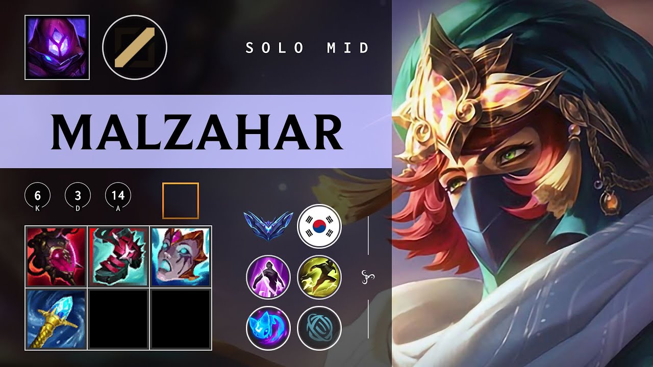 Malzahar Mid vs Ryze - KR Diamond Patch 26.02