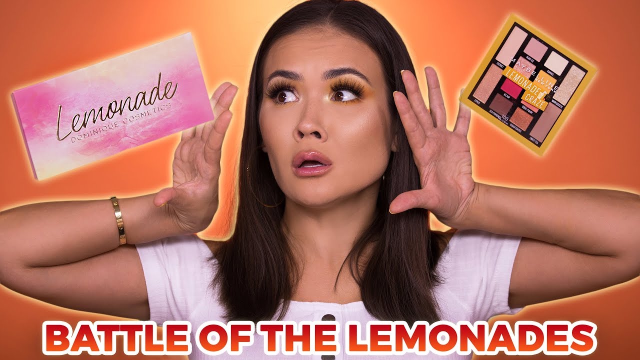 MAYBELLINE LEMONADE vs DOMINIQUE LEMONADE PALETTE | Maryam Maquillage