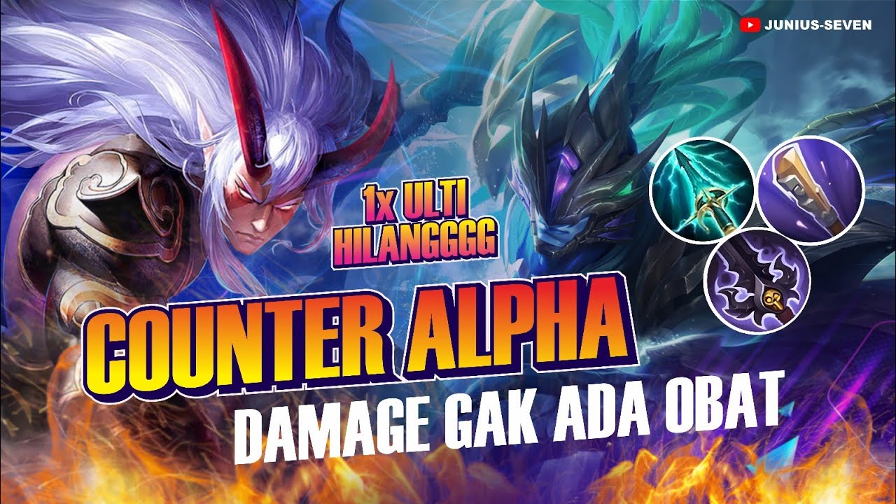 DAMAGE BADANG TERSAKIT | BEST BUILD SAMPAI MVP | COUNTER ALPHA SAMPAI KAYU - Mobile Legend