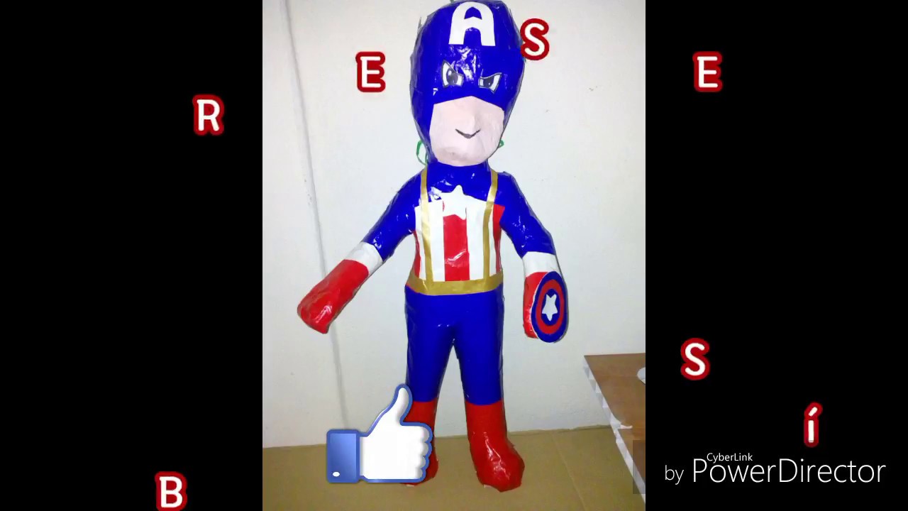Como hago una piñata de super heroe segunda parte