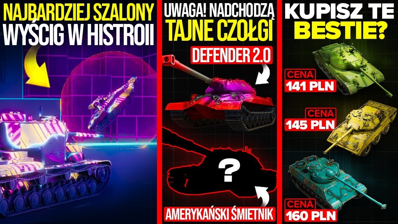 NOWA AWARIA! ZOBACZ TAJNE CZOŁGI i NAJBARDZIEJ SZALONE WYŚCIGI w WORLD OF TANKS!