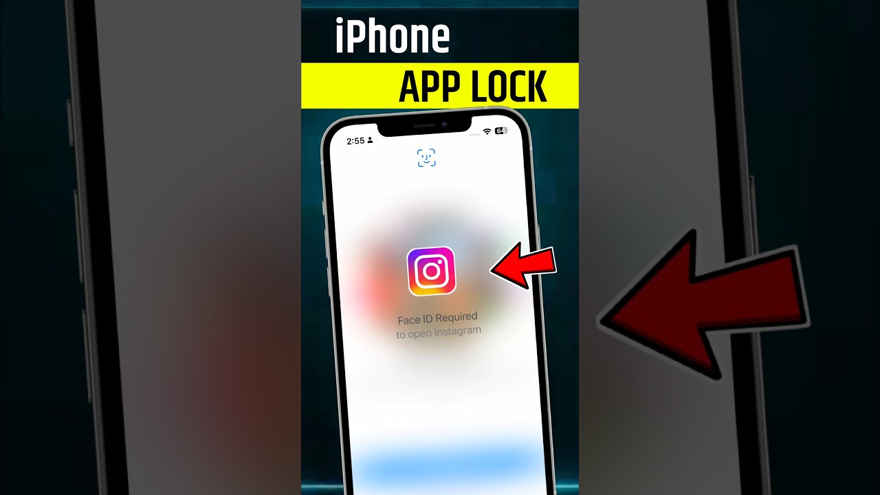 iPhone Me App Lock Kaise Lagaye Face Id | How To Lock Apps In iPhone #shorts