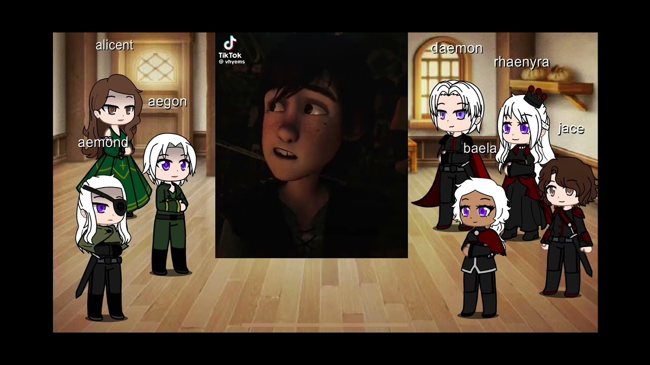 Hotd react to Lucerys as Hiccup Haddock from Httyd [watch at 2x speed]
