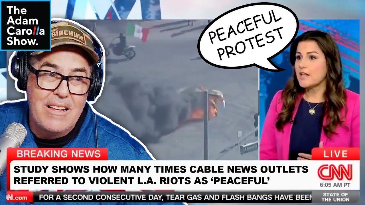 Жестокие беспорядки в Лос-Анджелесе названы «мирными протестами» + Тим Уолц обвиняет всех в этом ...