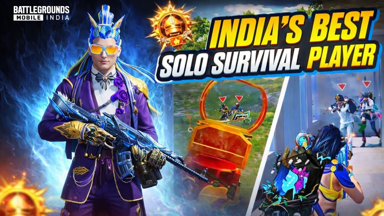 India's best solo survival player 🔥on 60FPS