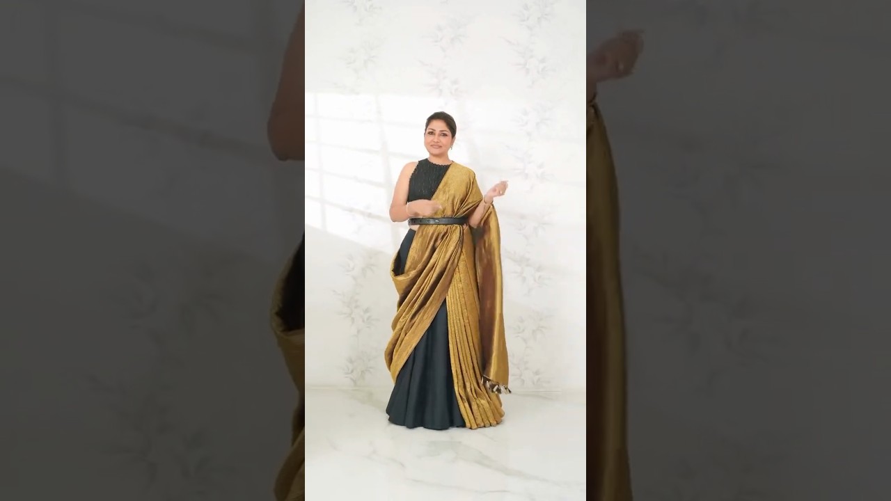 How to wear a saree on skirt - super easy and looks incredibly classy