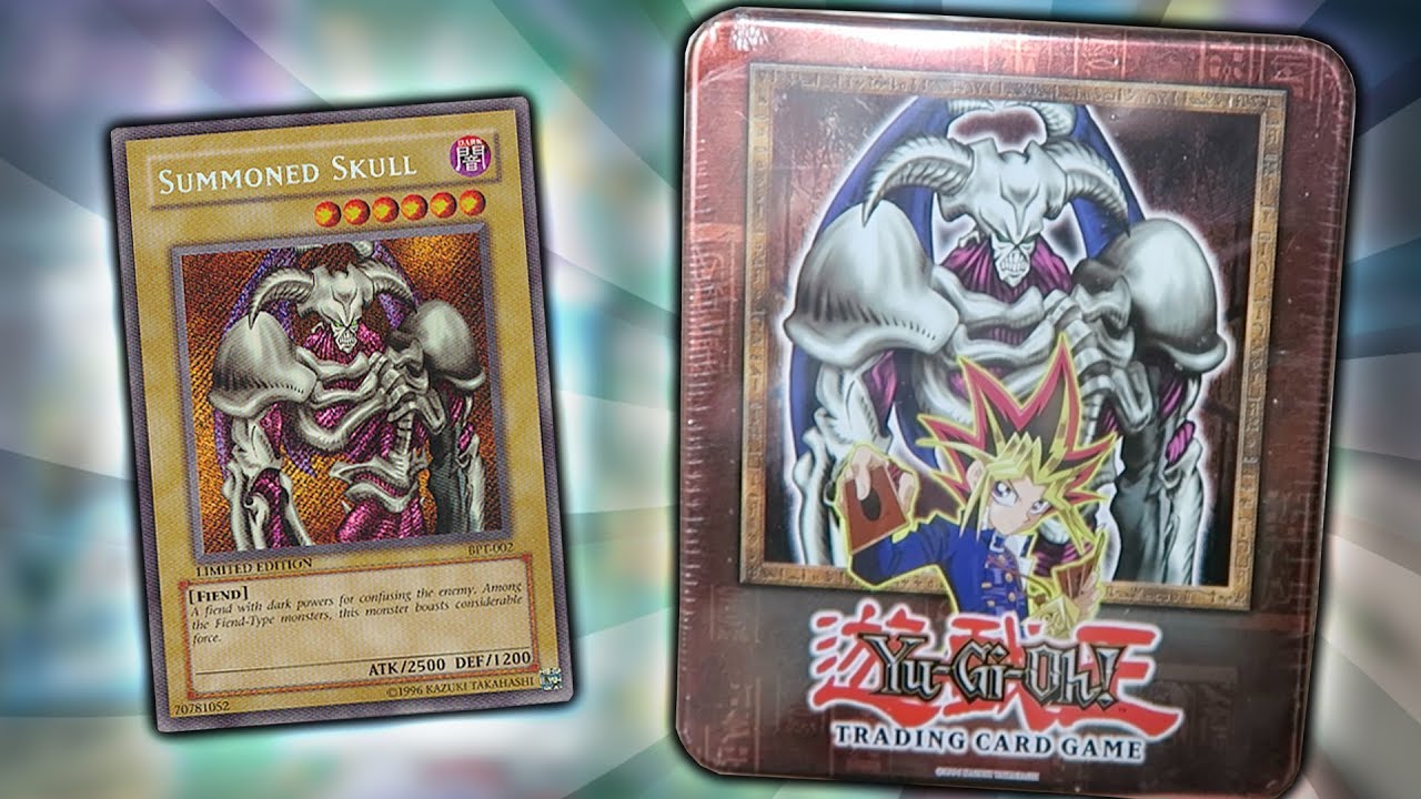 CRAZY! YuGiOh 2002 YUGI SUMMONED SKULL TIN OPENING! Old School Tin & Packs!