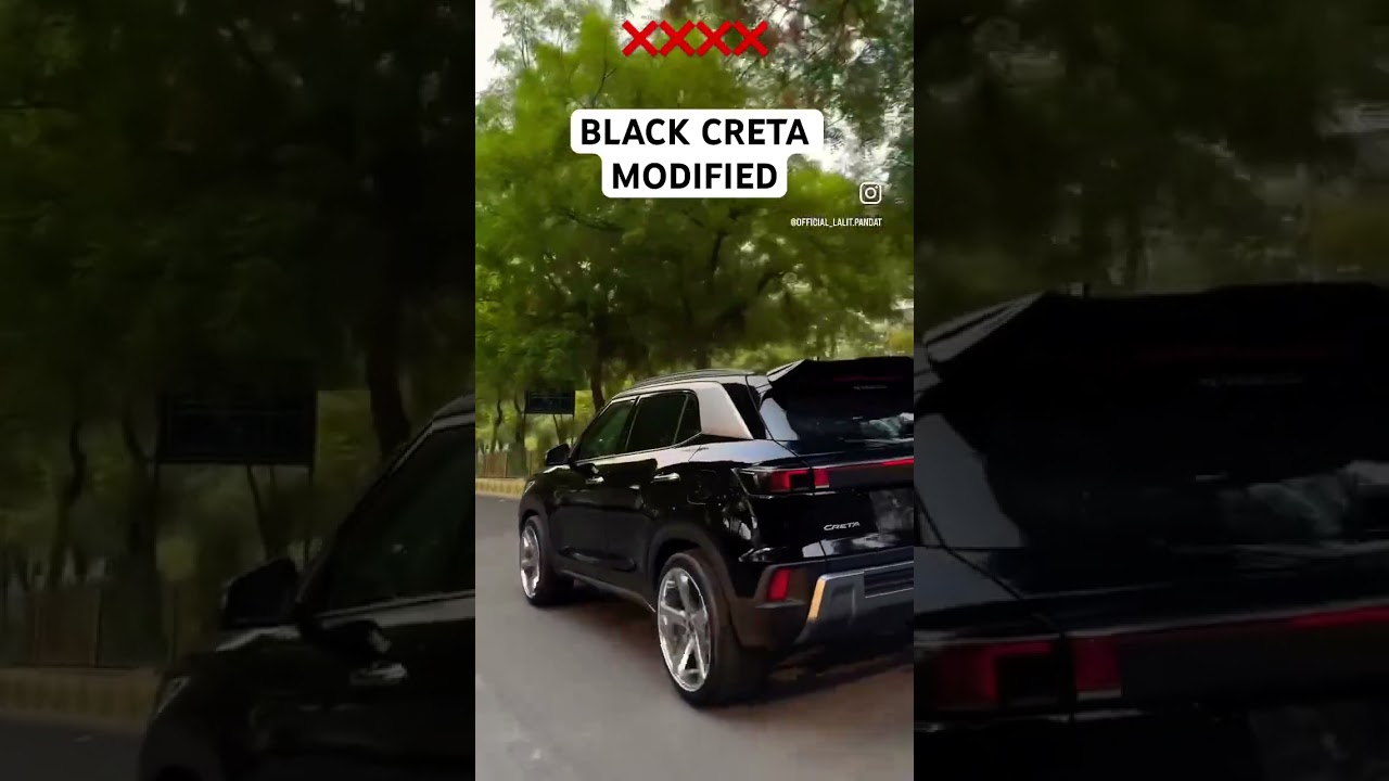 BLACK CRETA MODIFIED #shorts #shortvideo #youtubeshorts #trending #viral #car #arijitsingh ‼️