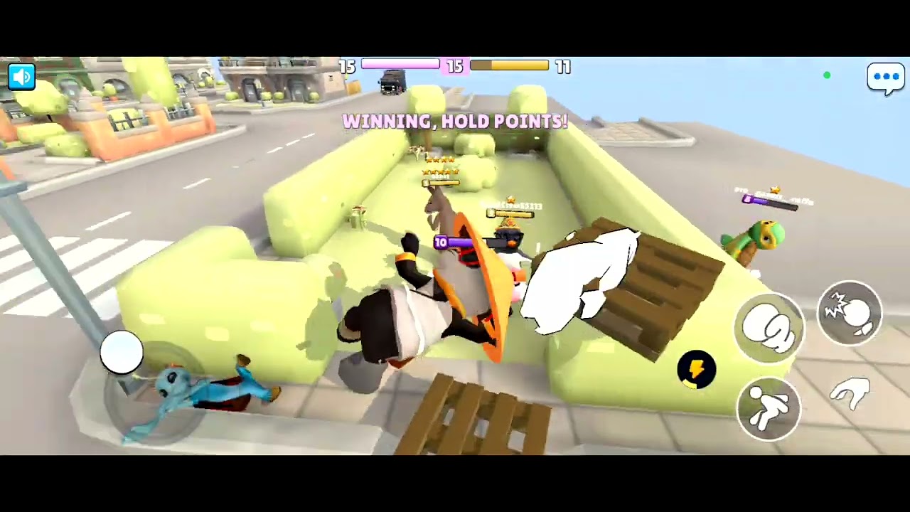I am play battle gang with friends