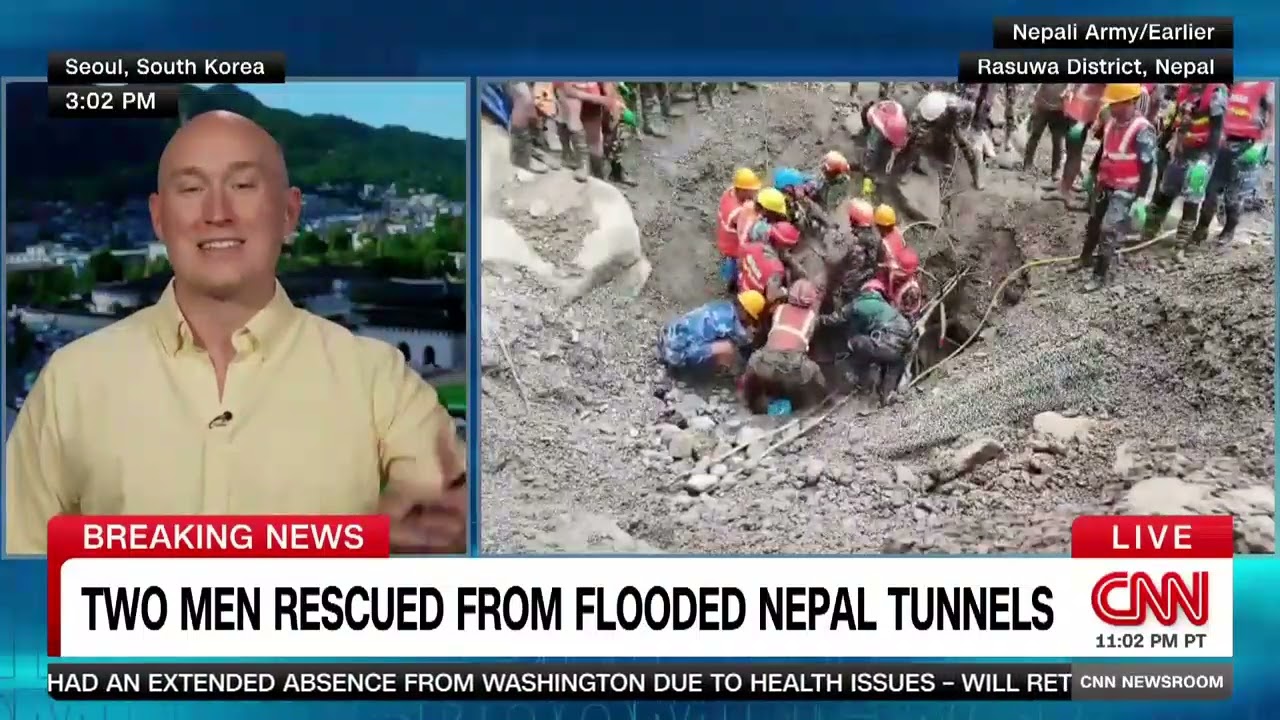 Two Workers Rescued Alive After Nine Days Trapped In Nepal Hydropower Tunnel