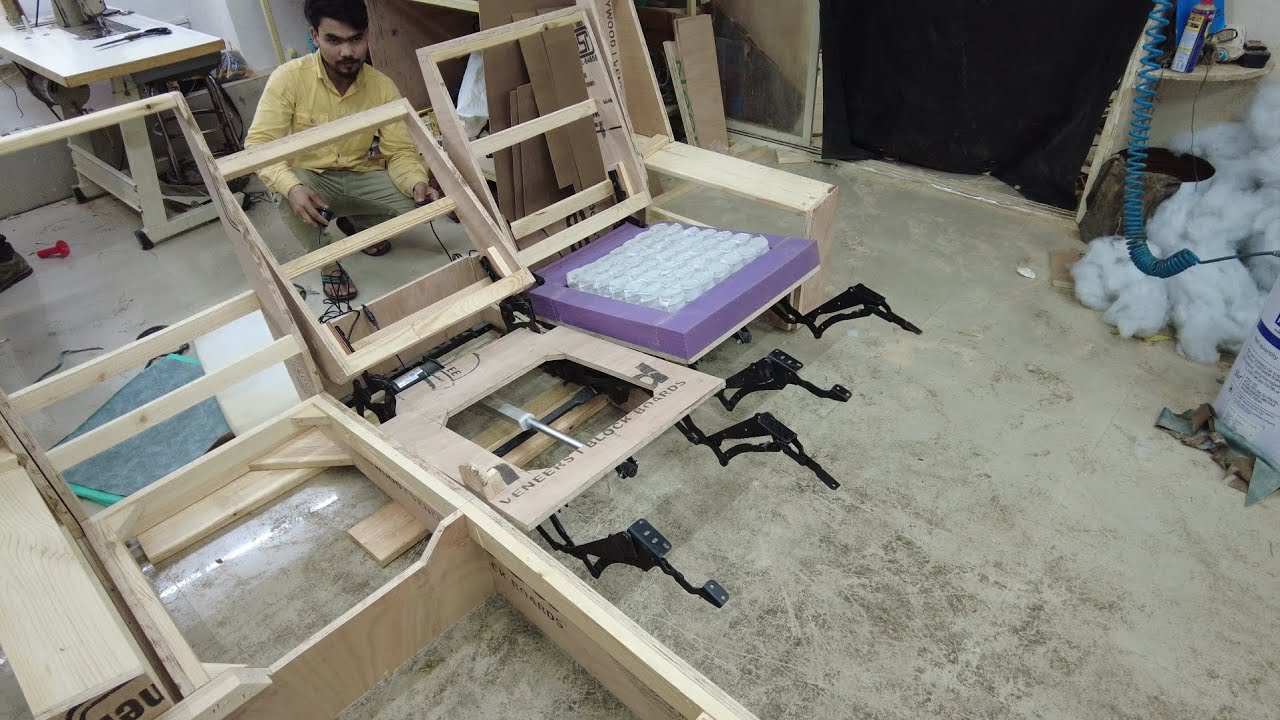 DIY Motorised Recliners with Lounge Frame | How To Make Recliner Frame