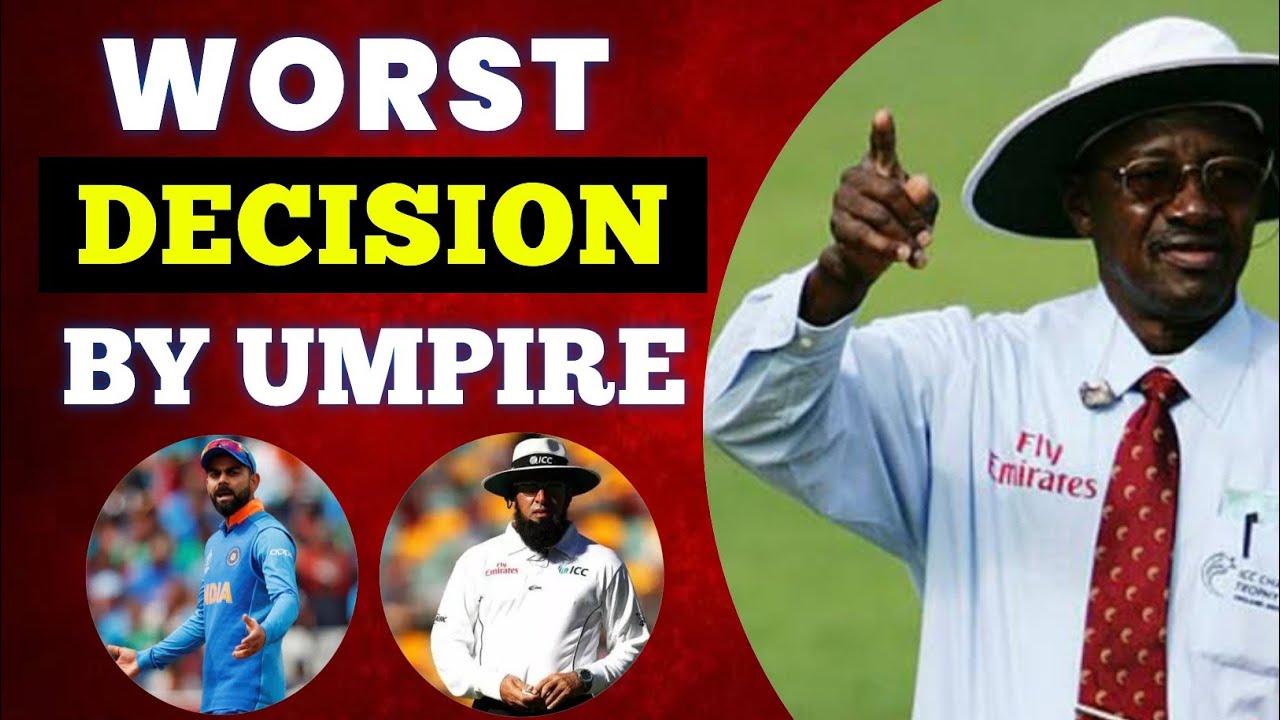 Top 10 Worst Decision By Umpire In Cricket History