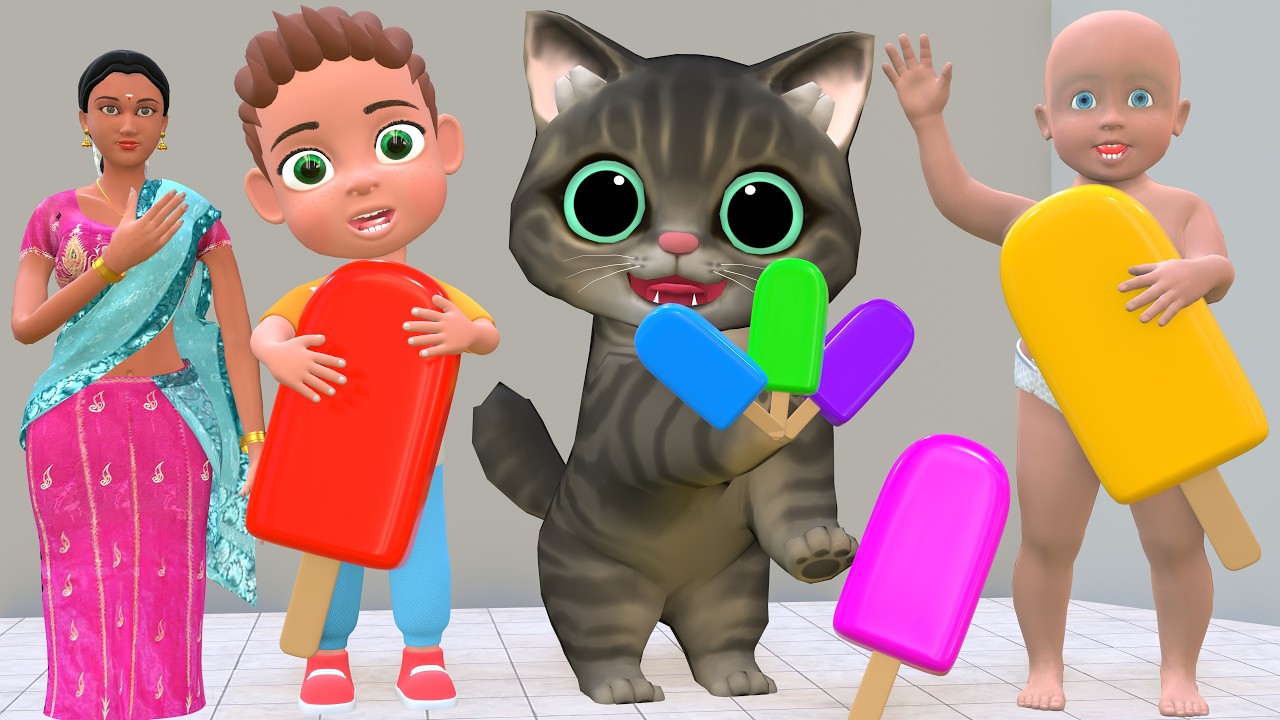 बिल्ली और बन्दर का आइसक्रीम केक  Bili Ke Bache  Chintu  Monkey Cartoon  comedy  cs bishtvines